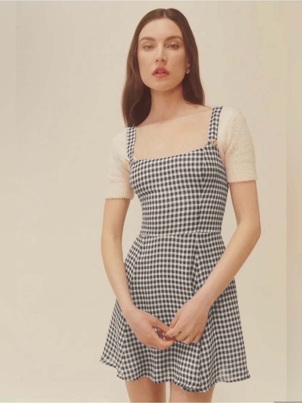Reformation Tai Gingham Minidress, Size 10, Great Condition